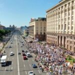У Києві підприємці вийшли на акцію протесту проти нових правил розміщення МАФів